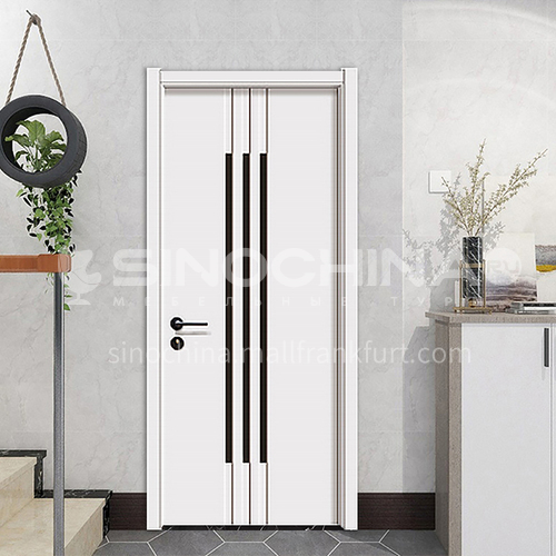 Simple design mute composite paint solid wood door hotel apartment room door 20